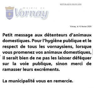 Message aux propriétaires d&rsquo;animaux