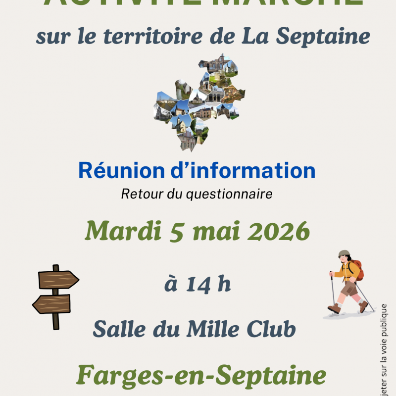 Réunion d&rsquo;information Activité Marche