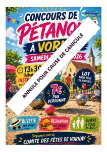 Concours de boule ANNULE