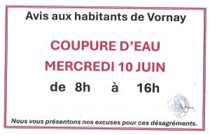 Coupure d&rsquo;eau