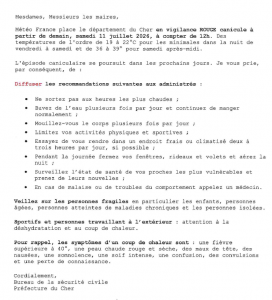 Vigilance rouge canicule