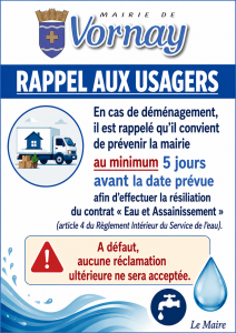 Résiliation contrat « Eau et Assainissement »
