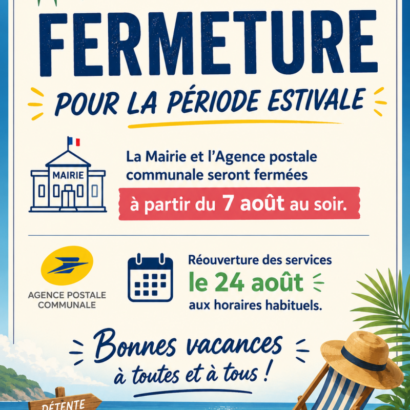 Fermeture services publics