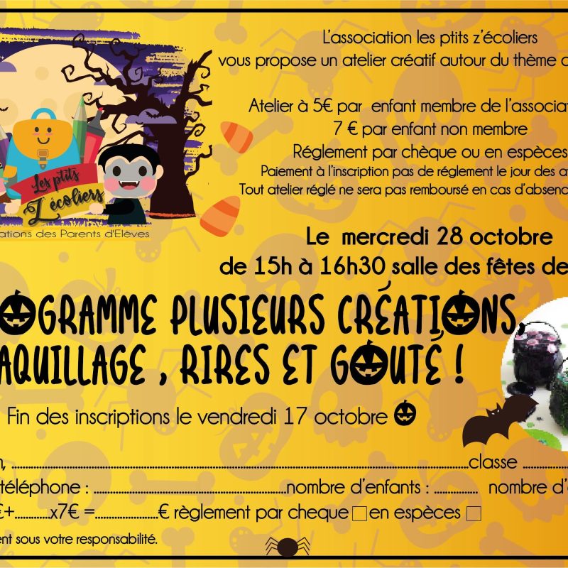 Ateliers Halloween